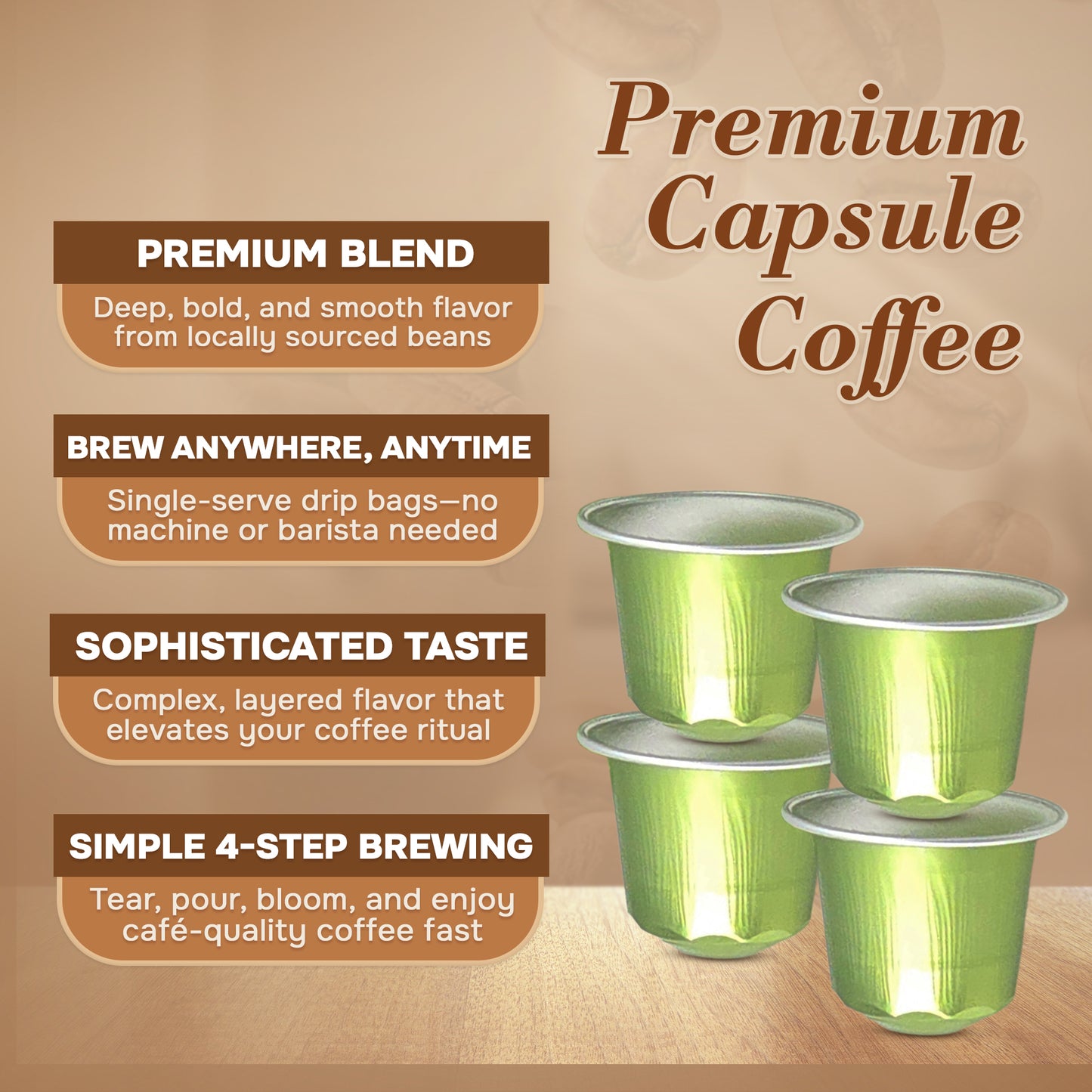 Source Koffee — Nespresso® Compatible Capsules (Yirgacheffe)