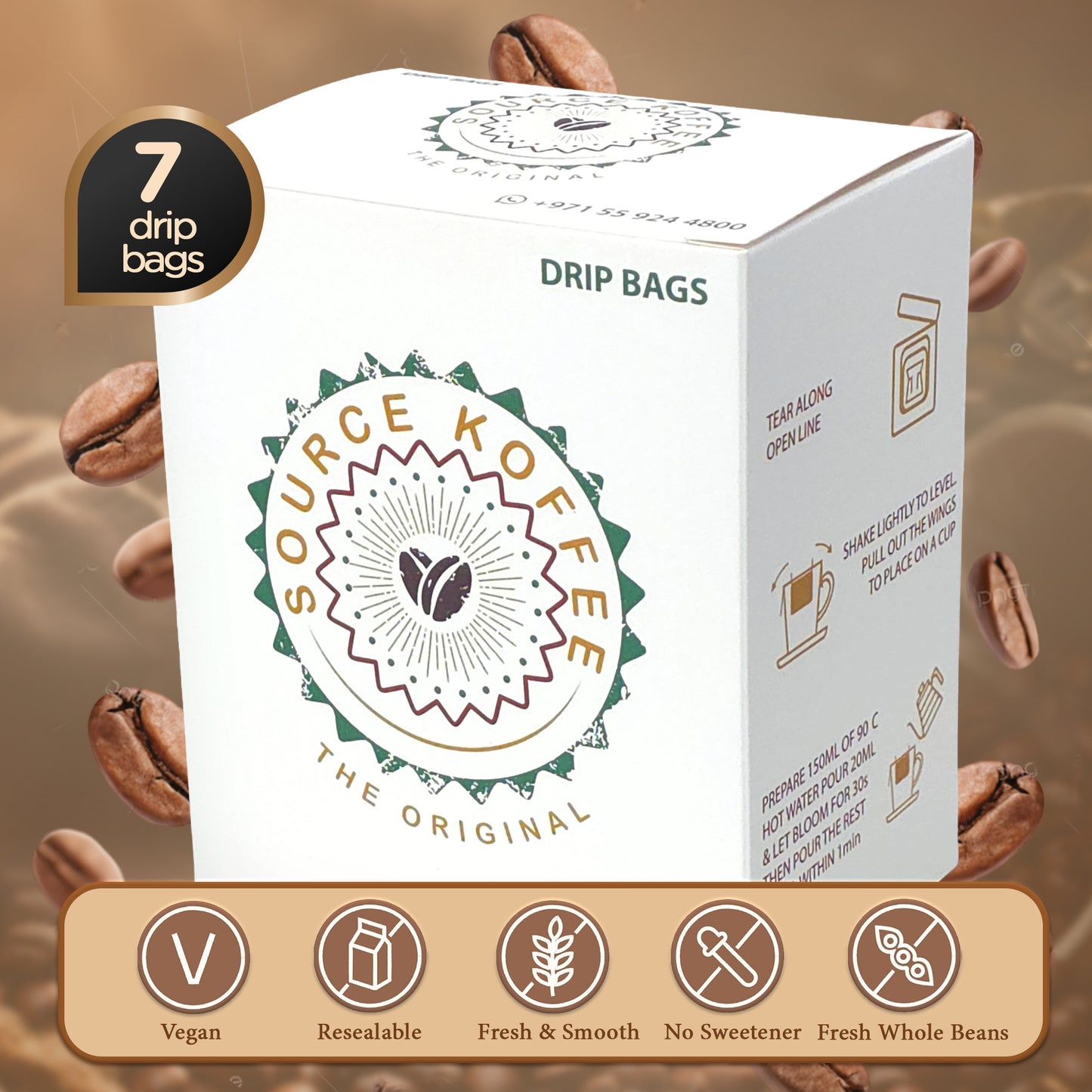 Yirgacheffe Worka Drip Coffee Bags – Pack of 7