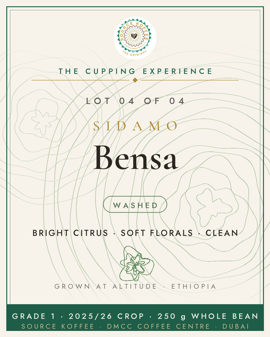 Source Koffee Lot 04 — Sidamo Bensa Grade 1 Washed, The Cupping Experience July 2026